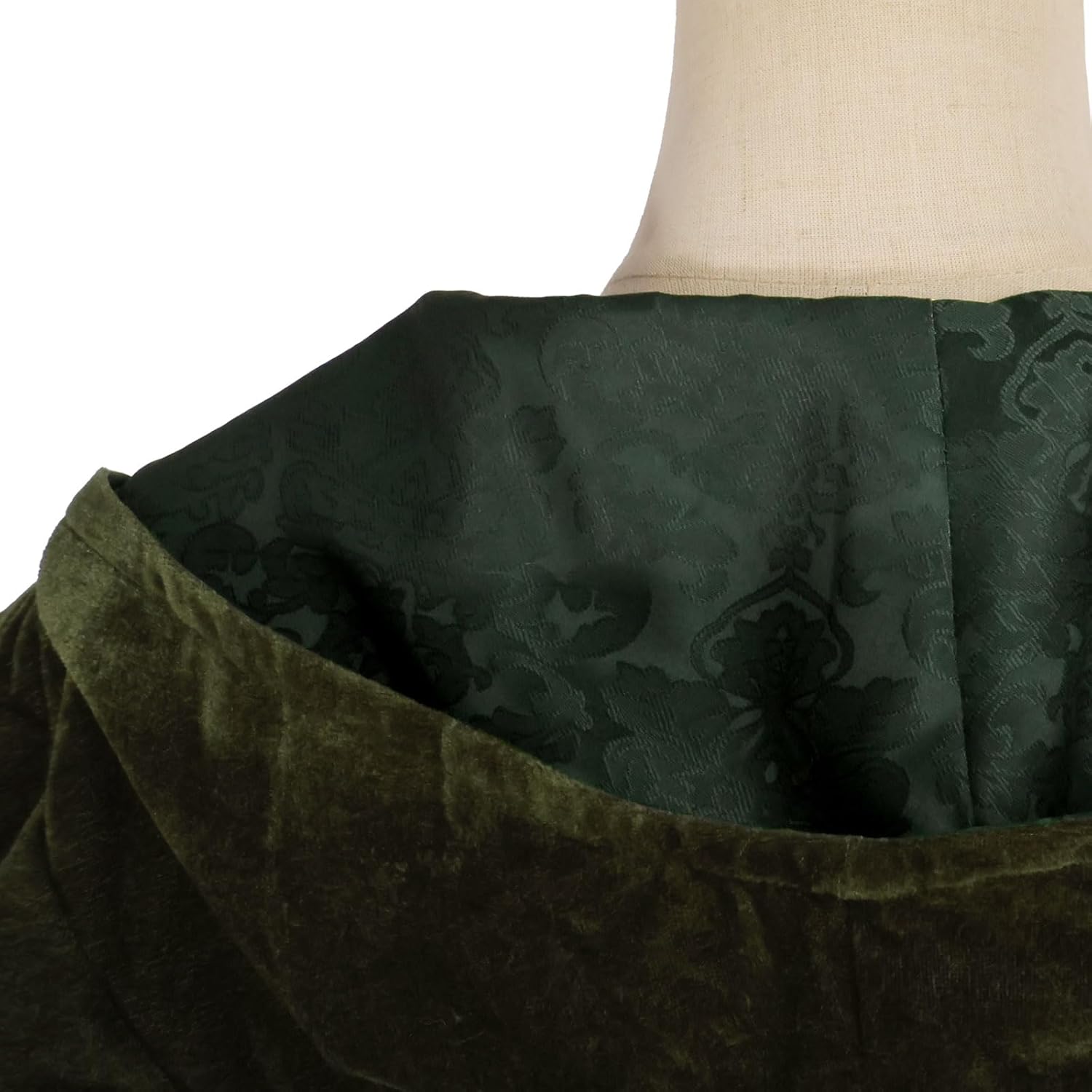 YOYEMAN Women Medieval Lace Up Dress Vintage Hooded Dress Renaissance Trumpet Sleeve Dress Halloween Party Costume - Image 6