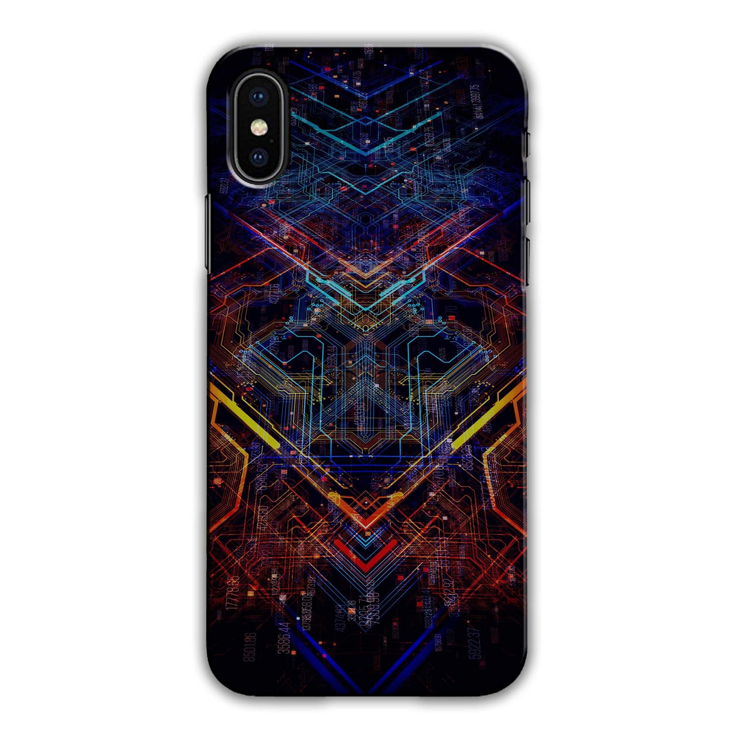 COLORflow iPhone Xs MAX Back Cover | Funky Vector Art | Designer Printed Hard CASE Bumper Back Cover for Apple iPhone Xs MAX