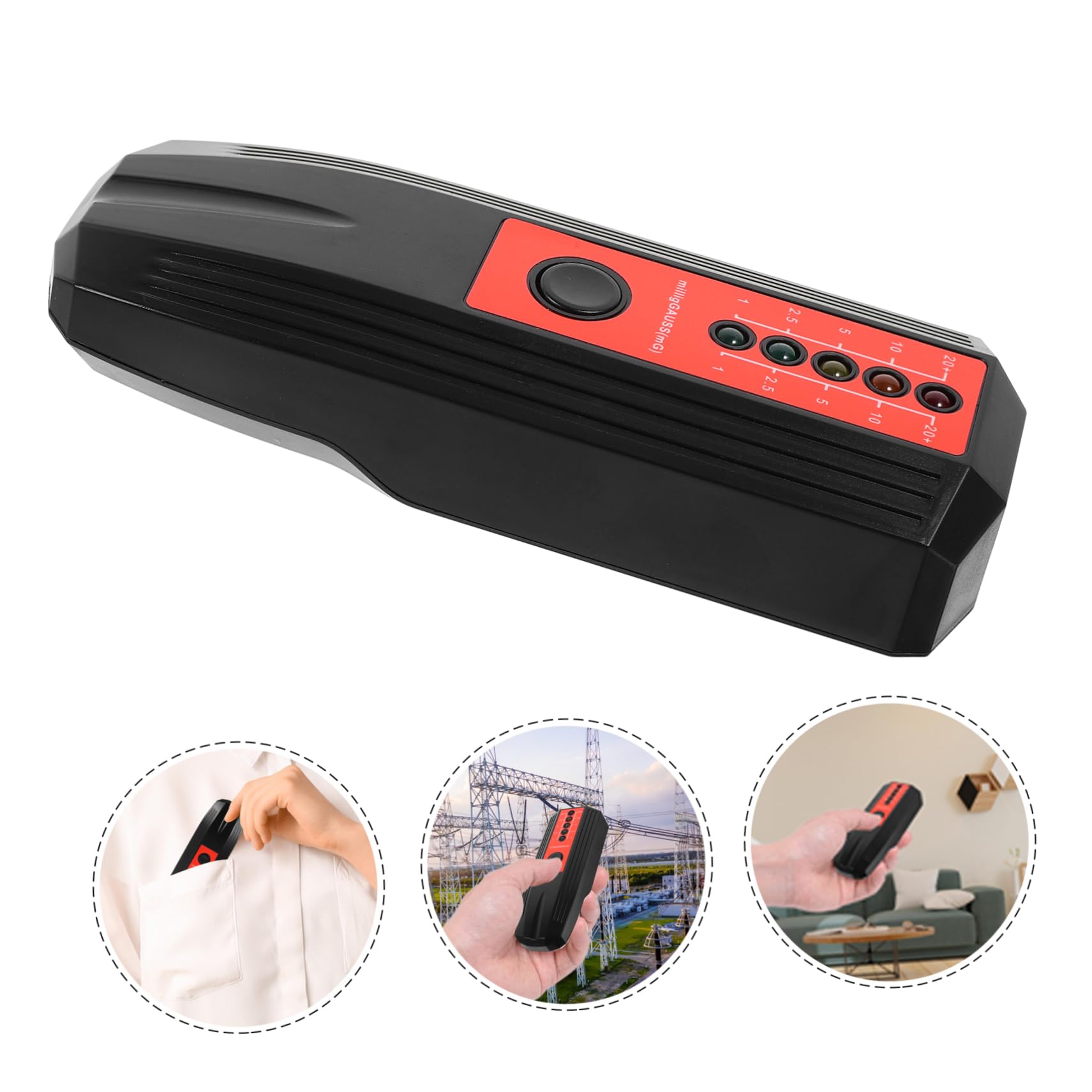 HEALEEP Emf Meter Portable Gauss Detector Measuring Device Paranormal Equipment Home Use