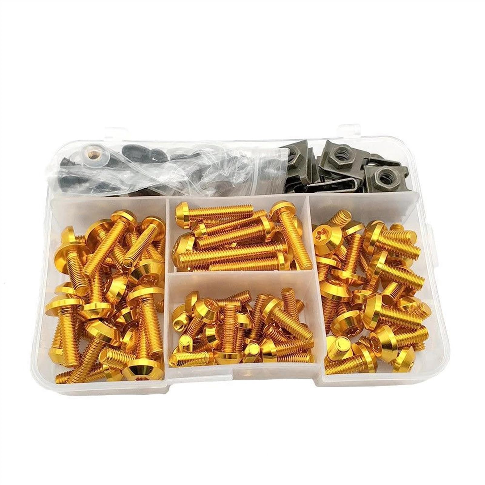 Motorcycle Custom Fairing Screw Bolt Windscreen Screws For WR250F XJR1300 FJR1300 Xjr 1300 400 Fjr CNC Alloy(Gold)