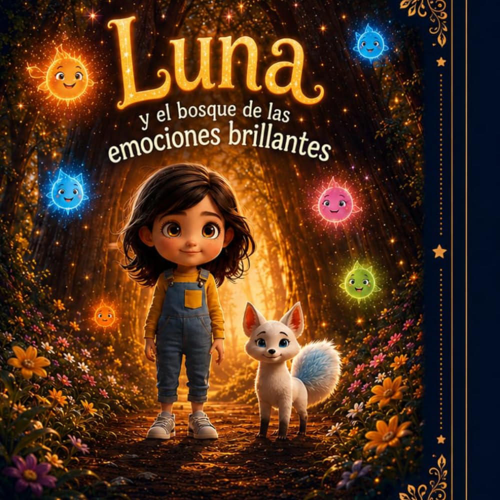 Luna y el Bosque de las Emociones Brillantes: Un cuento encantador para descubrir, entender y abrazar nuestras emociones.