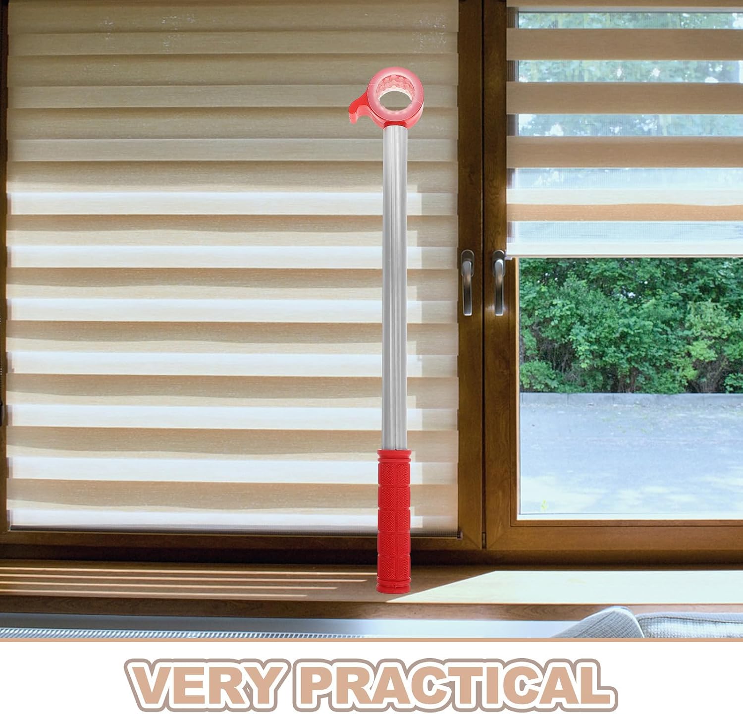 Red Awning Window Open Tool Rod for Sliding and Bay Windows