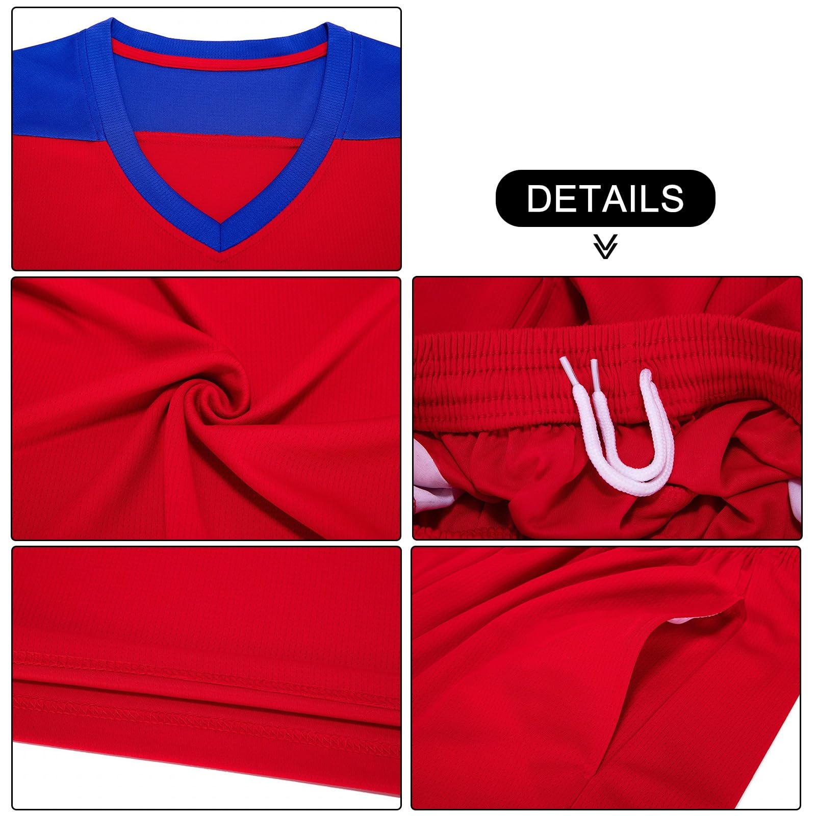Maillot De Basket Personnalisé – Set 2 Pièces (t-shirt + Short) En Polyester, Avec Nom, Numéro, Logo Personnalisables, Pour Enfants Et Adultes - 11