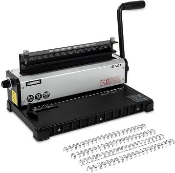 RAYSON Wire Binding Machine, 23-Hole, Binds 210 Sheets, TD-1221