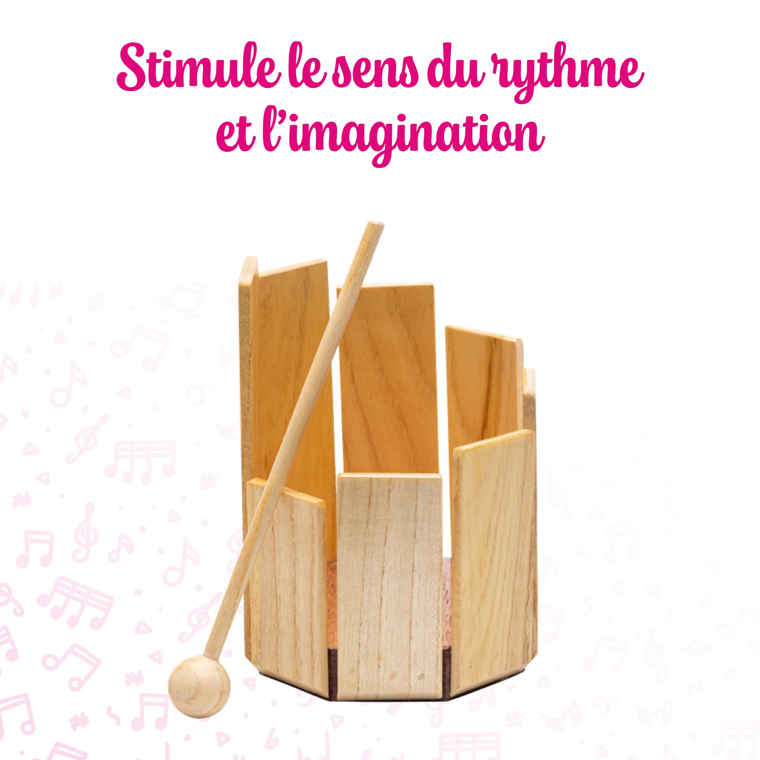 Fuzeau Guiro Block 2 Tons Acacia - Guiro pour enfant