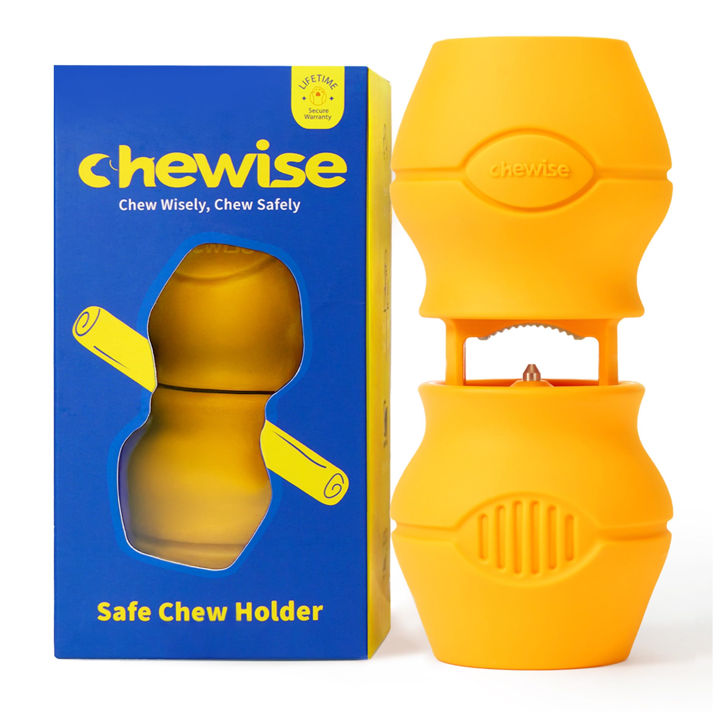 PetClan Chewise Bully Stick Holder, Improved Pizzle Stick Holder for Dogs, Ultimate Secure Heavy Duty, BPA-Free Safety Device to Prevent Choking, Fits Various Bully Sticks and Dog Sizes