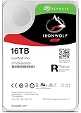 Seagate IronWolf Pro 16 To, Disque dur interne NAS HDD, CMR 3,5" SATA 6 Gbit/s, 256 Mo de mémoire cache, pour NAS RAID, services Rescue valables 3 ans (ST16000NE000) - 2