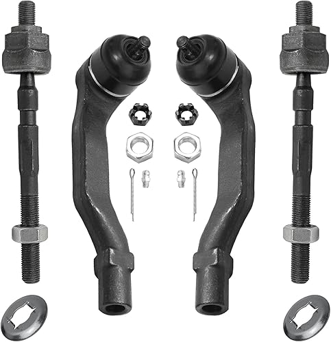 Miniatura 83 de Detroit Axle - Barras de acoplamiento delanteras 4WD para Dodge Dakota 2000-2004 Durango 2000-2003 2 extremos de barra de acoplamiento internos 2