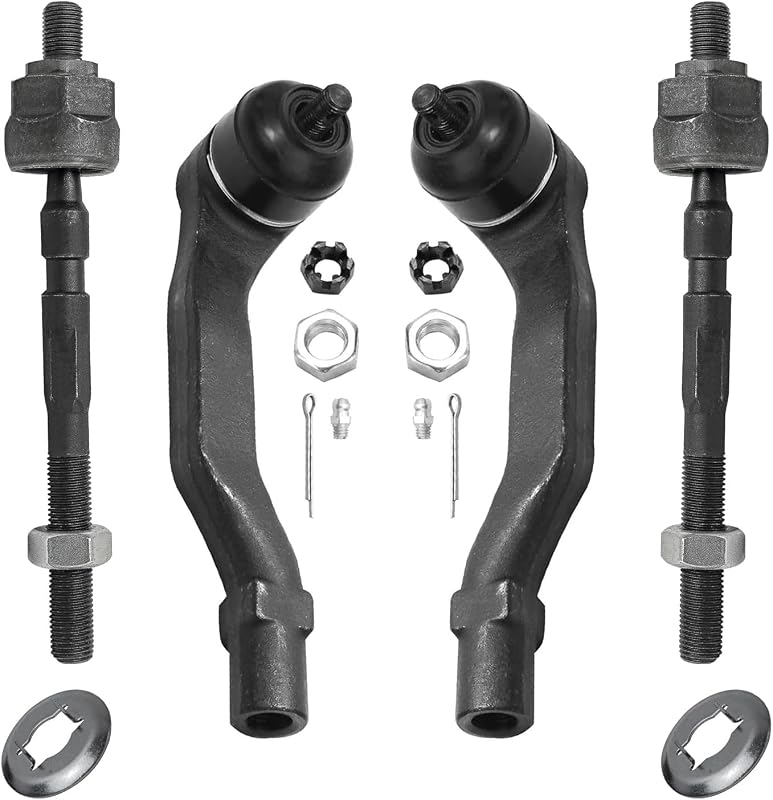 Kit de terminais de direção dianteiros Detroit Axle para Acura Integra, Honda Civic e Civic Del Sol – 4 peças