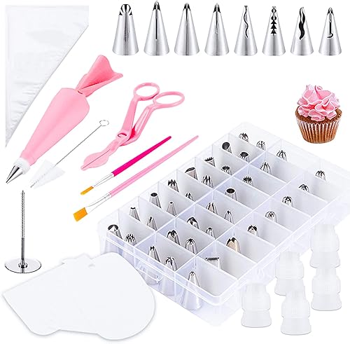 Kit de decoración de pasteles, juego de 83 piezas de herramientas para hornear, adecuado para todo tipo de pasteles y decoración