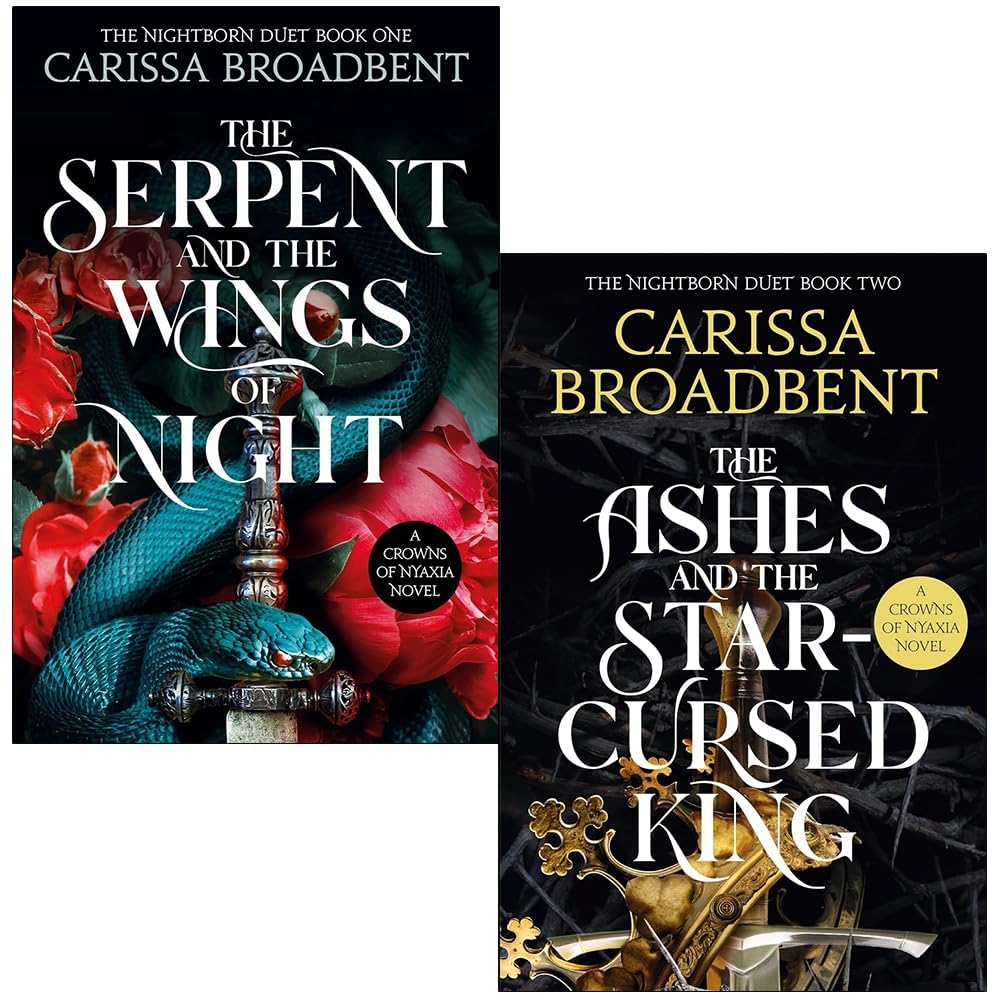 Crowns of Nyaxia Series 2 Books Collection Set By Carissa Broadbent (The Serpent and the Wings of Night, The Ashes and the Star-Cursed King)