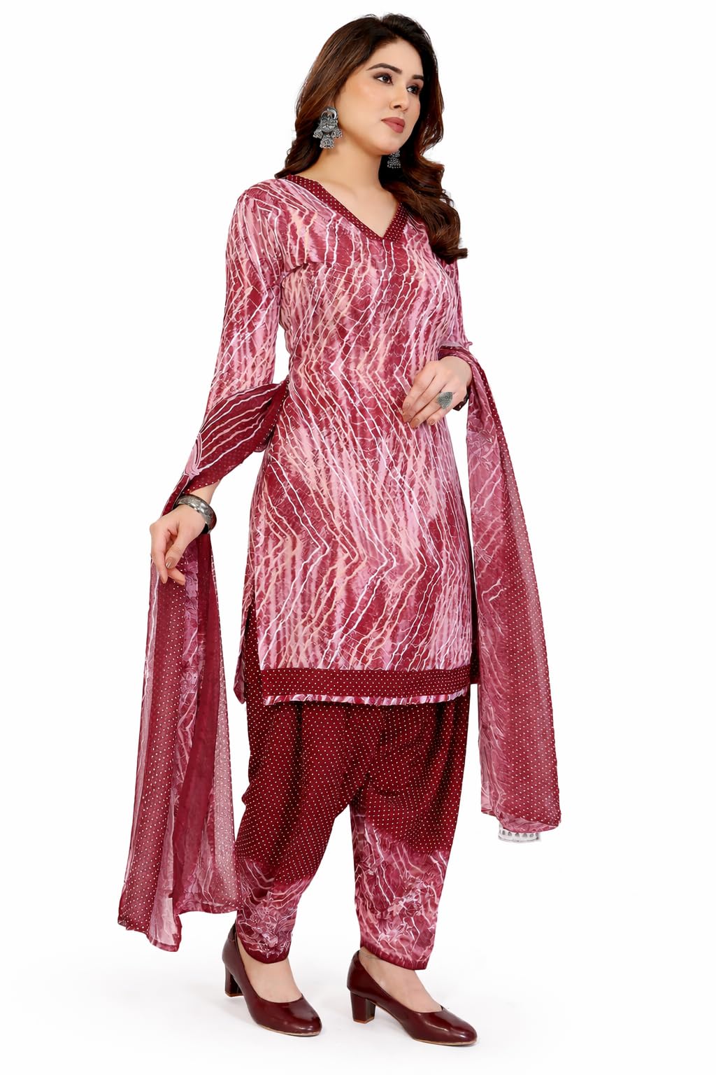 yashika Women's Unstitched Crepe dress materials | Crepe Salwar Suit for women | suit material for women unstitched-picture-16