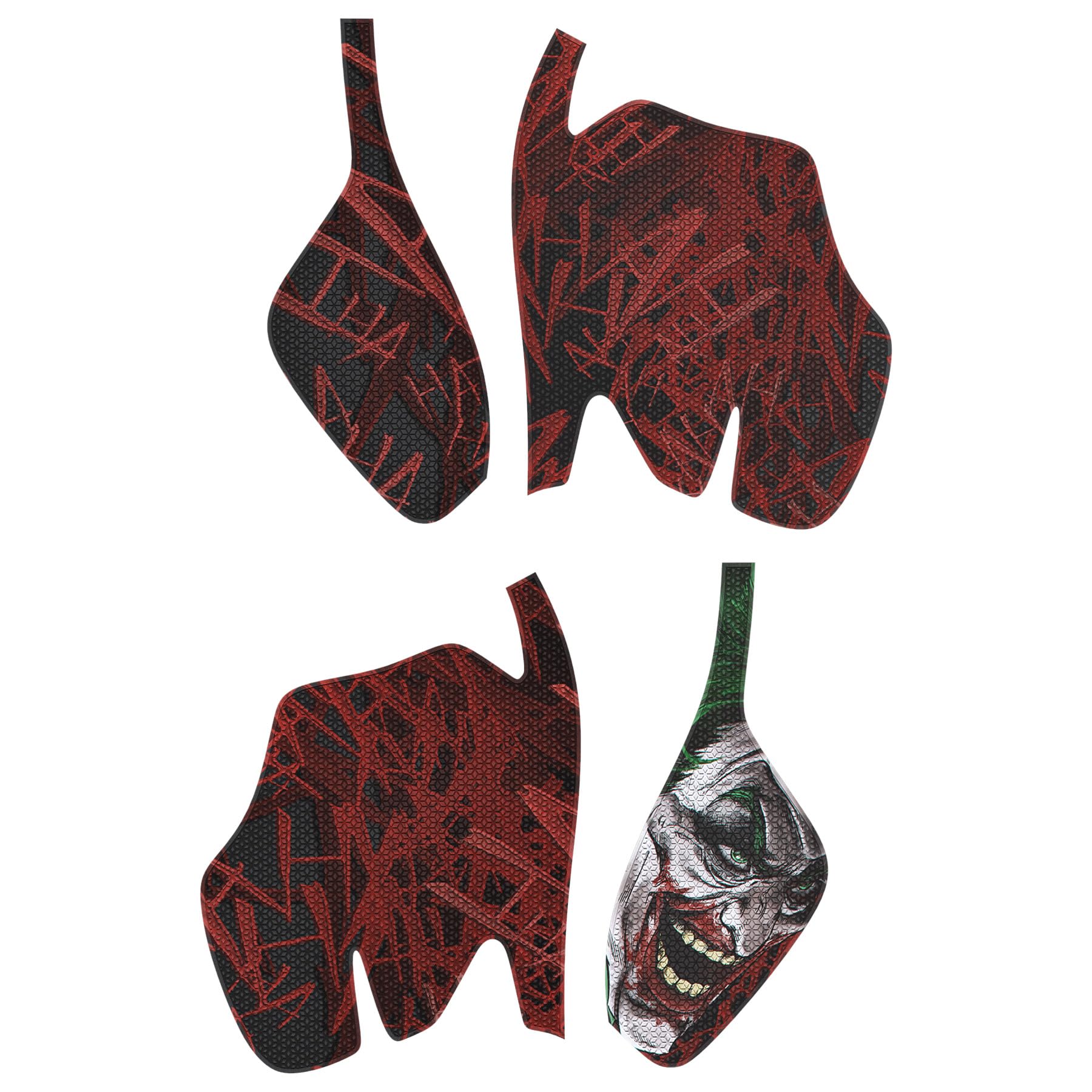 PlayVital Premium Grip para ps5 Inalámbrico Control Pegatina Antideslizante Diseño Dividido Adhesivo Suave Textura de Diamante Hexagonal Absorbente de Sudor Protector para ps5 Mando-Clown hahaha