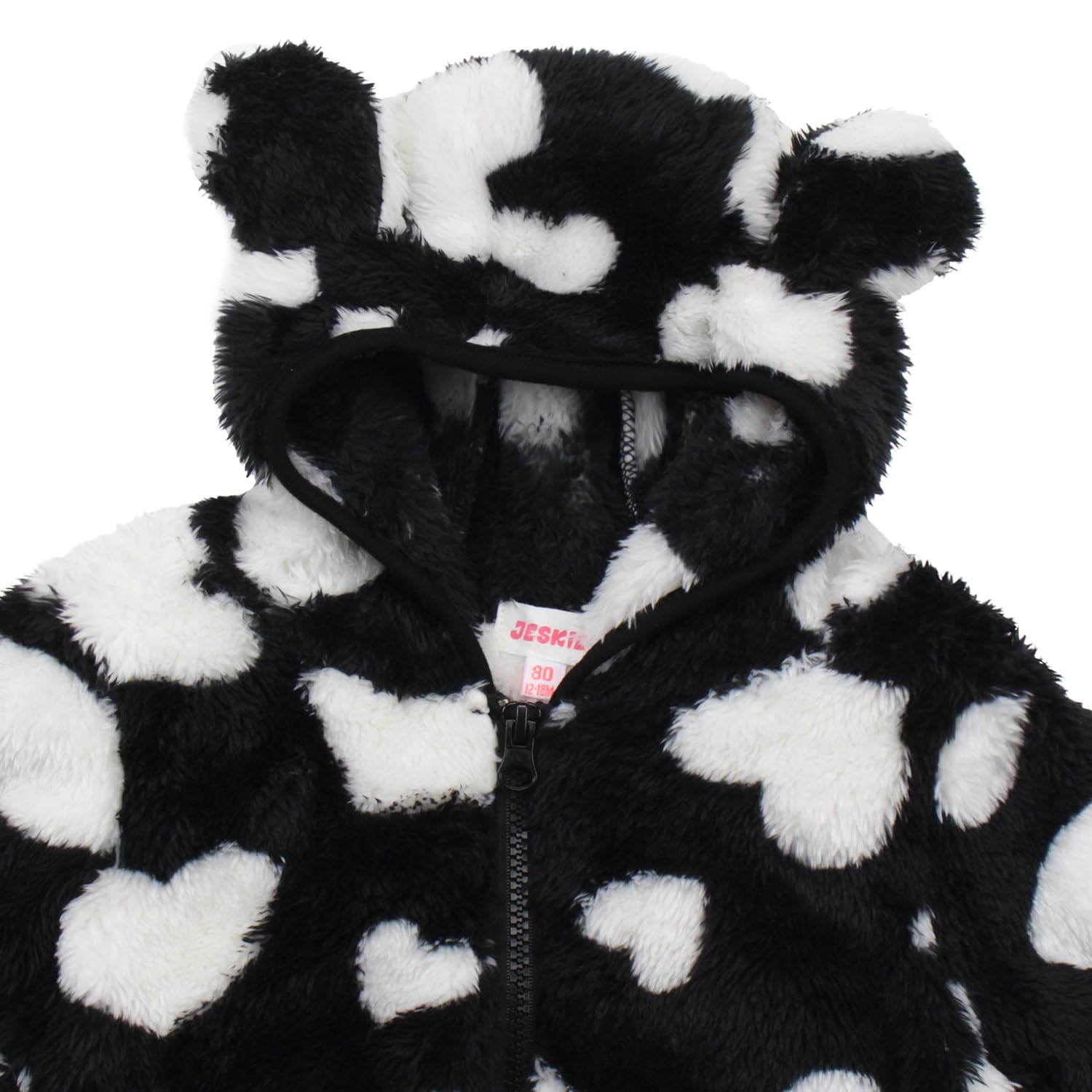 Chaqueta de forro polar con capucha para niñas y niños pequeños, abrigo cálido de invierno