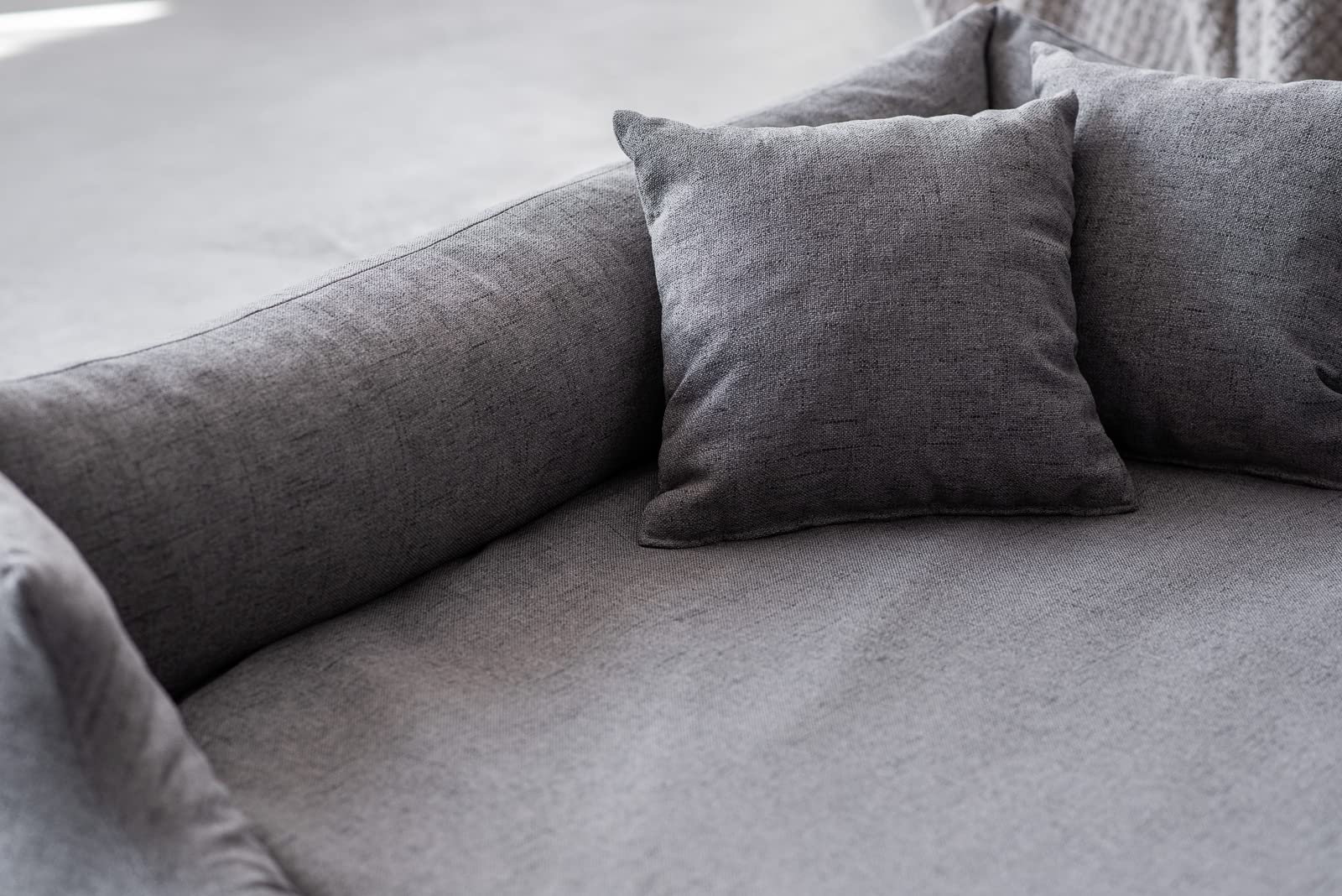Lit orthopédique pour Chien Bruno pour Grands, Moyens et Petits Chiens - Coussin pour Chien, Matelas pour Chien Mousse à mémoire de Forme Confortable Durable (L, Gris)
