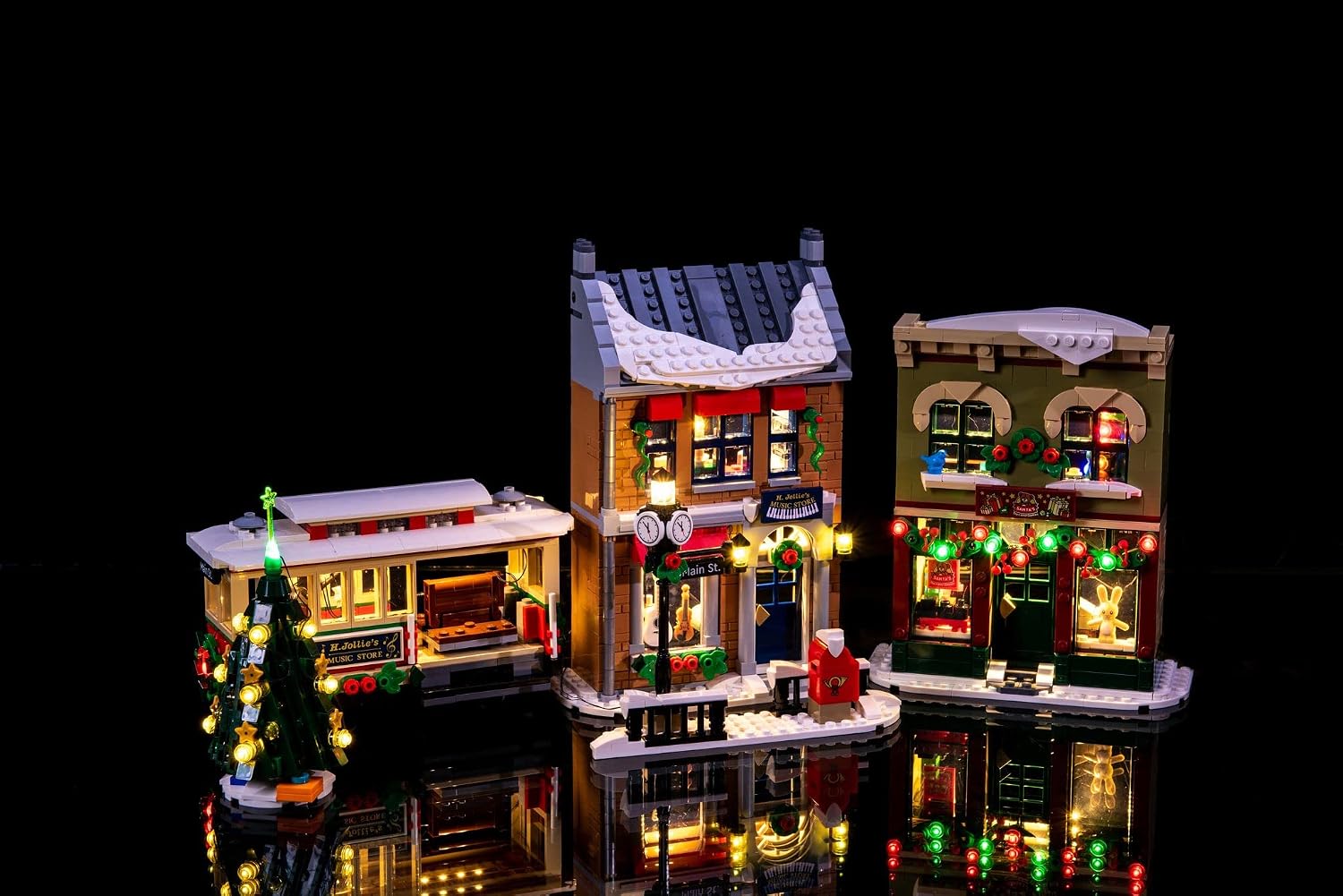 Brick Loot Deluxe LED Light Kit for Lego 10308 Holiday Main Street – Premium Lighting Accessories for Christmas Village Display (Lego Set Not Included)
