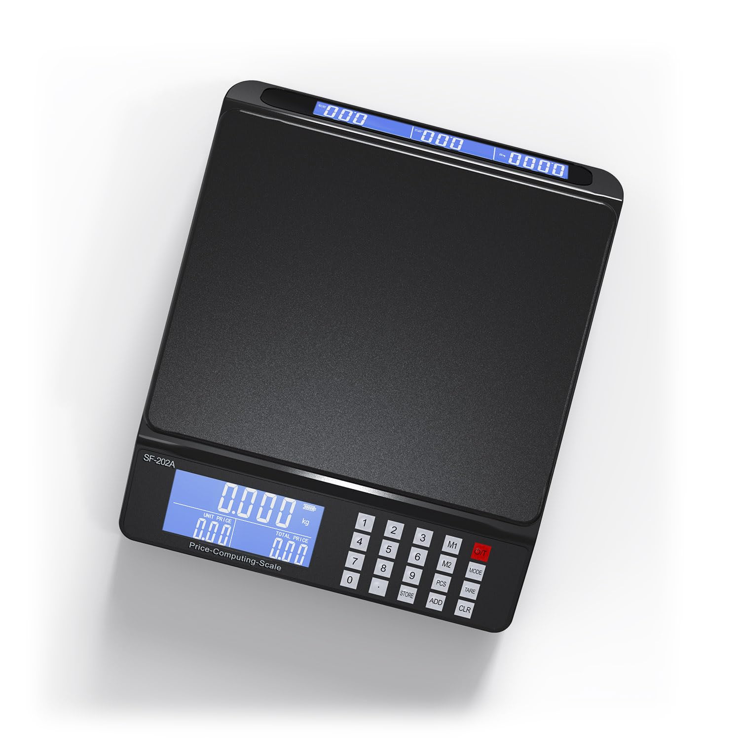 Digital Postal Scale 30kg/66lb Capacity, Dual Screens & PCS Counting Function, High Capacity Rechargeable Battery, Portable Commercial Shipping Scale for Retail, Kitchen, Market, Package Shipping