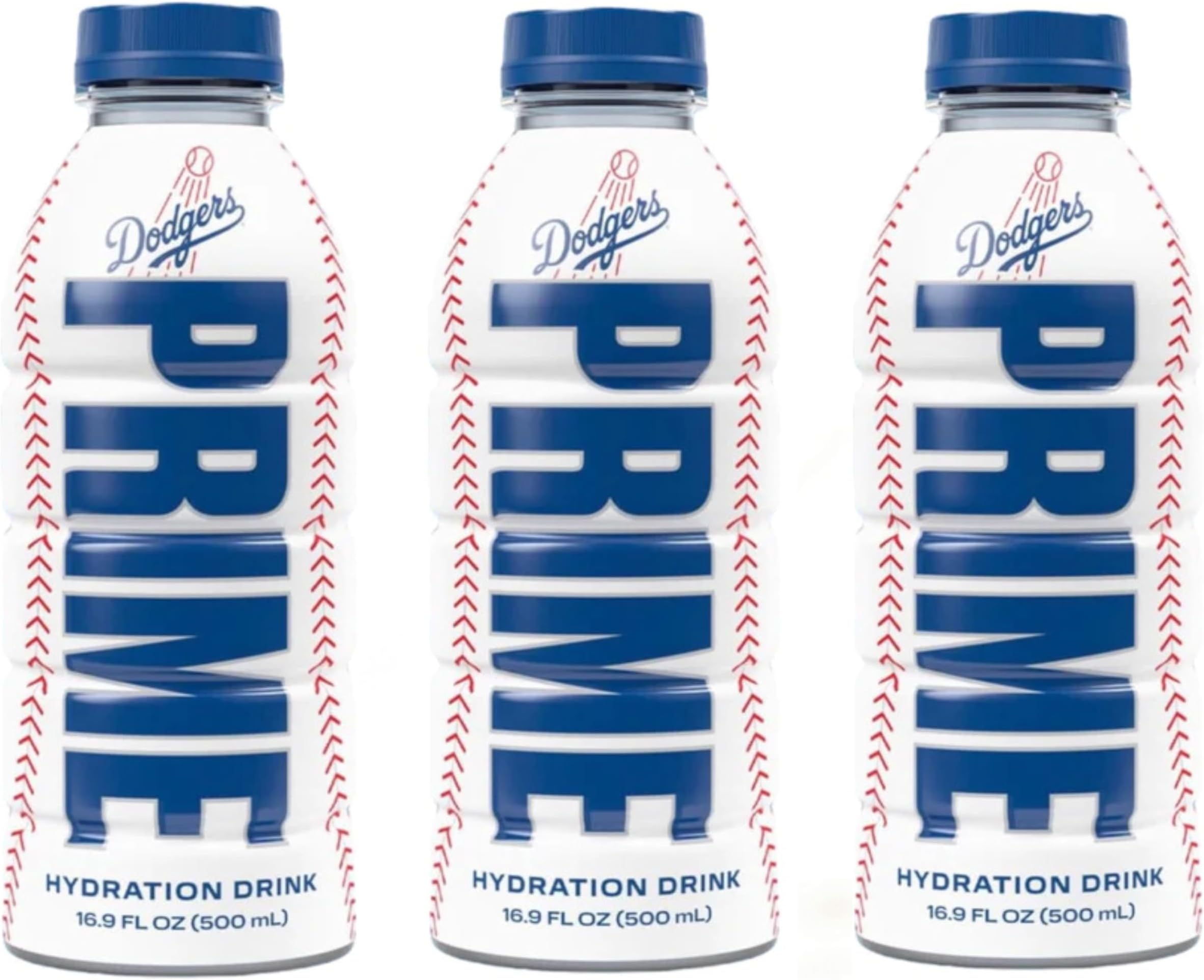 Prime Hydration Sports Drink (Pack of 3) - LIMITED FLAVOUR - by Logan Paul & KSI - Los Angeles (LA) Dodgers - 3 x 500ml Bottle