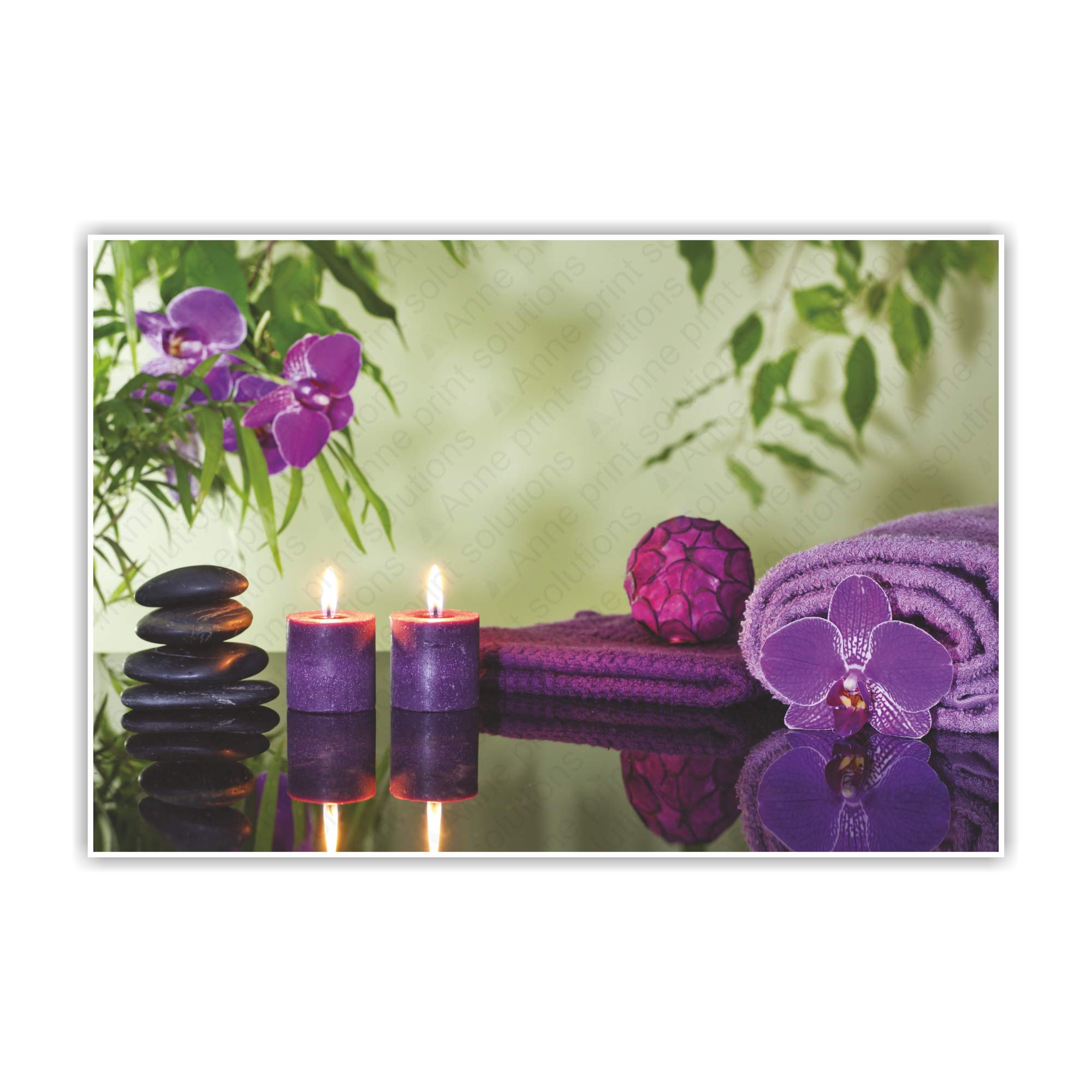 Anne Print Solutions® Spa Poster (Without Frame) For Spa Wall Decor Beauty Salon Poster Pack 1 Pcs Size 13 Inch X 19 Inch* Multicolour