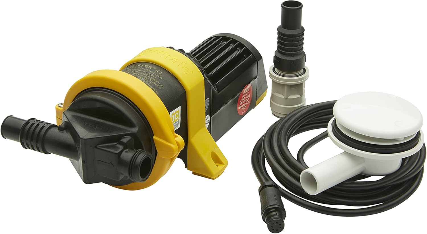 Whale SG8284 Gulley IC Shower Pump Kit, 12V, Automatic Shower Waste Water Removal, 5 Gal./Minute, Compact, Service-Free