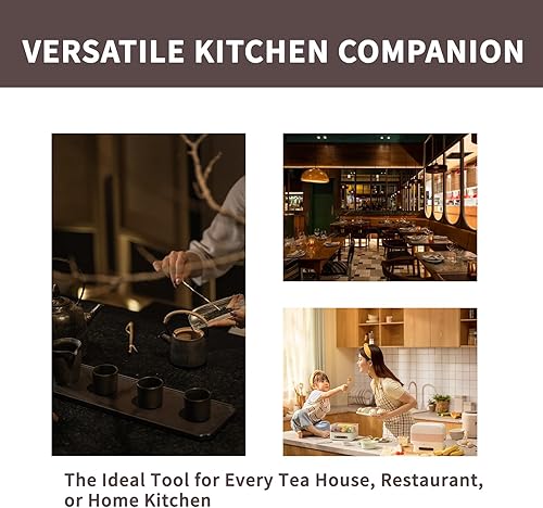Miniatura 3 de YAFIYGI Cuchillo de té Puerh de acero inoxidable con mango de madera, picahielo profesional y herramienta de pastel de té para romper ladrillos,