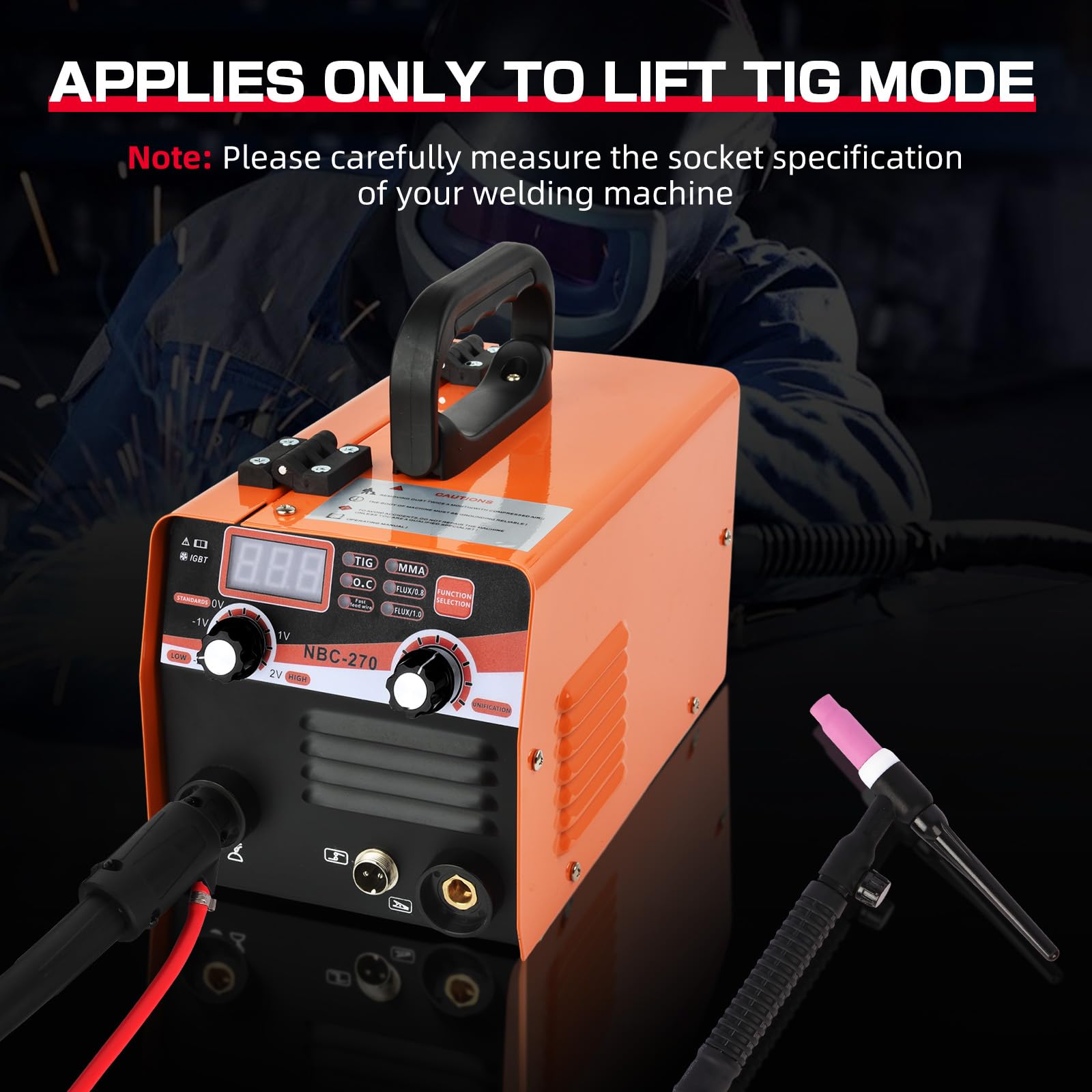 Torcia TIG Raffreddata ad Aria WP17-V con Testa Flessibile e Pacchetto Tubi da 4M, Attacco Rapido Euro 10–25mm, Set Completo per Saldatura Argon Lift-TIG