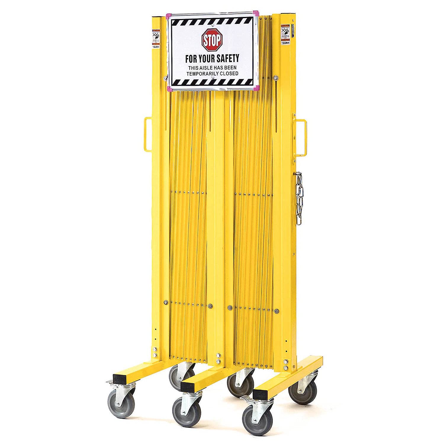 Photo 1 of Global Industrial Security Gate with Sign, 23-1/2 to 240" L