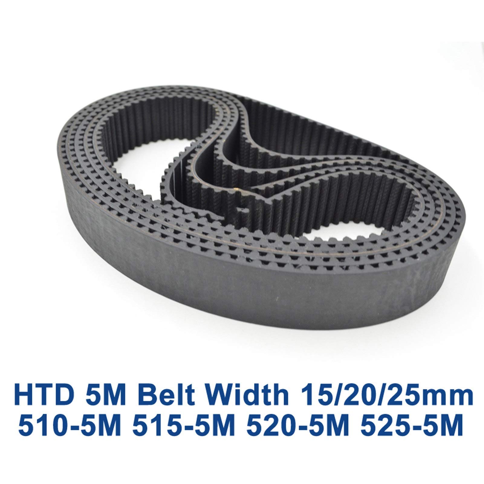 Courroie Distribution HTD 5M Xianglaa - Longueur 240-290mm - Largeur 15/20/25mm - Caoutchouc Noir