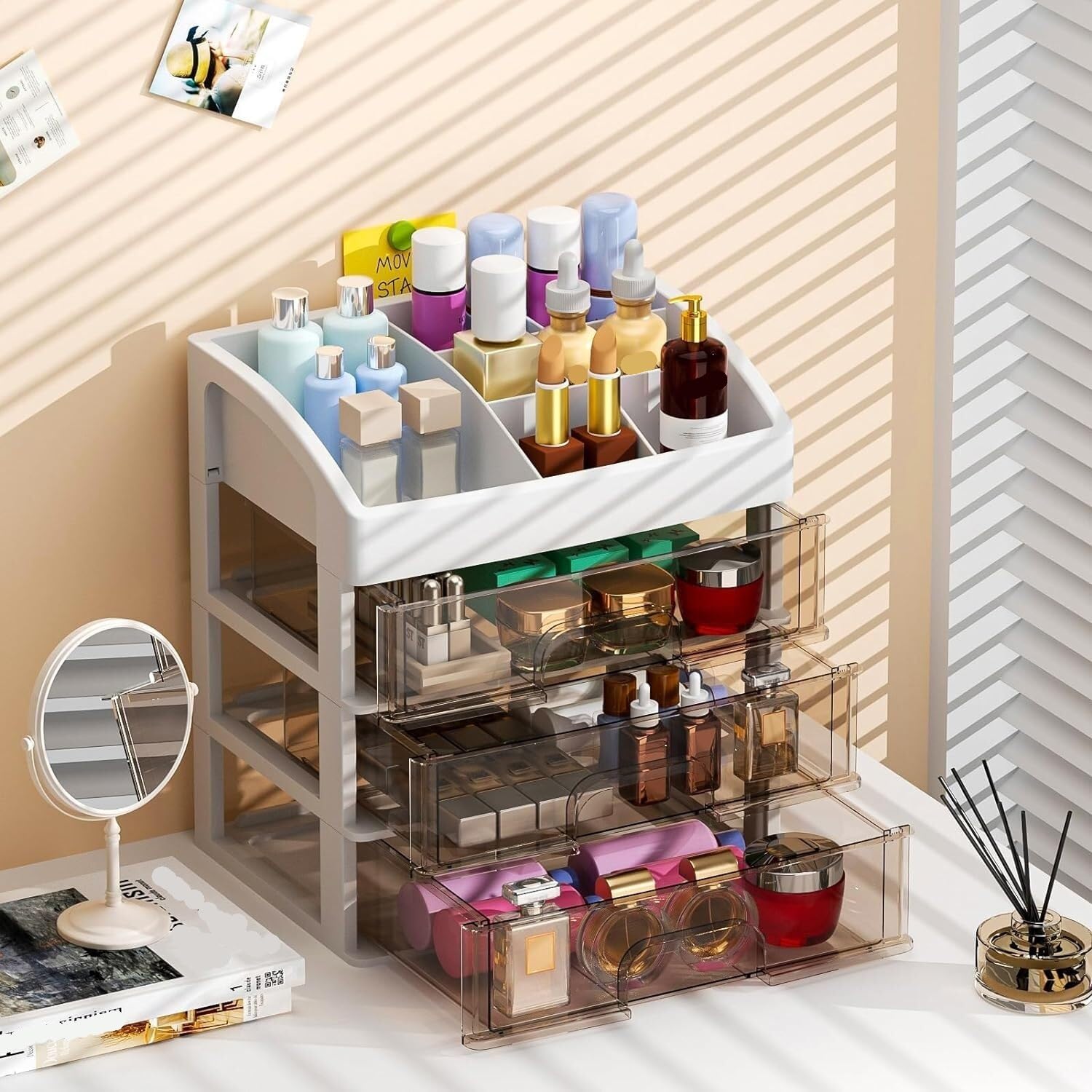 Organizer Scrivania Cancelleria Ufficio Organizer Da Scrivania Con Cassetti Portaoggetti Da Scrivania Portaoggetti Da Scrivania Trasparente Per Articoli Per Ufficio Cosmetici Domestici Accessori Scriv