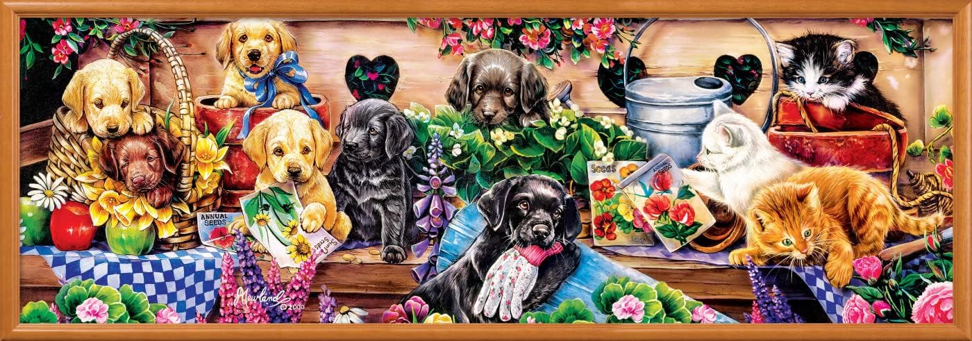 MasterPieces 1000 Piece Jigsaw Puzzle for Adults, Family, Or Youth - Flower Box Playground - 13"x39"