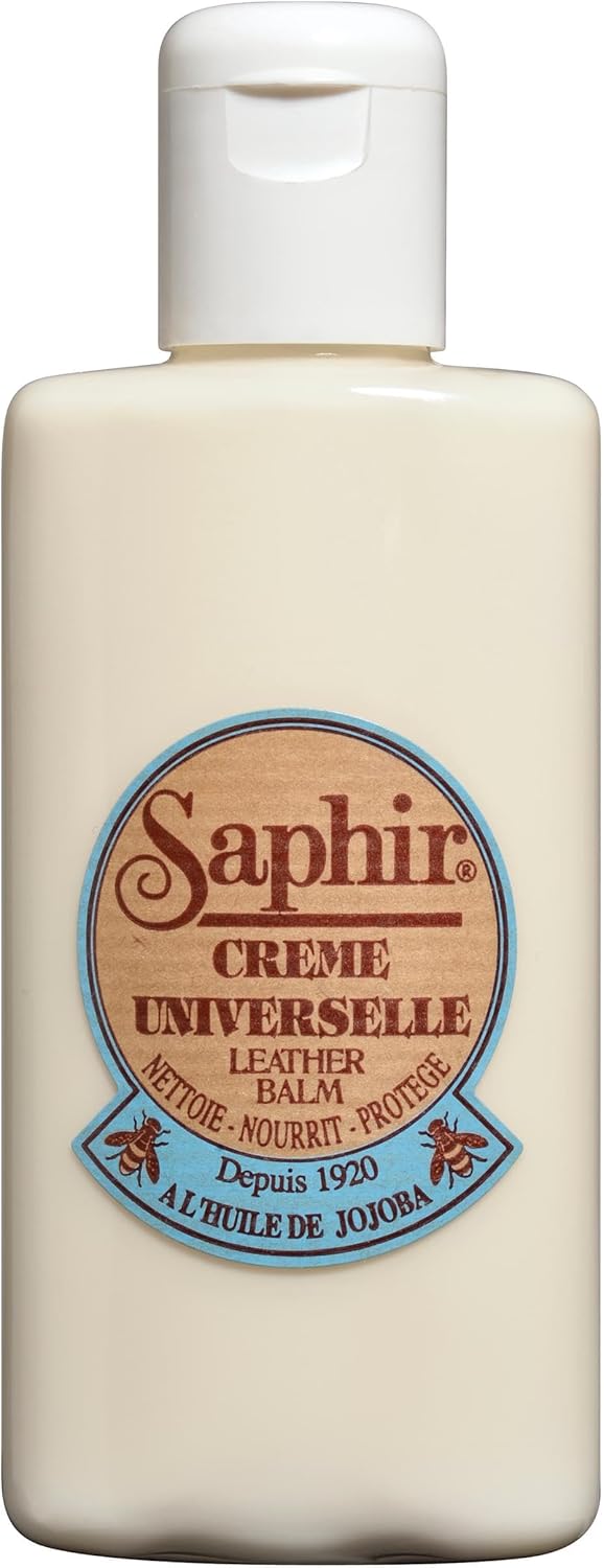 SAPHIR Beaute du Cuir Creme Universelle - All-Purpose Leather Balm for Repair with Jojoba Oil & Beeswax - Non-Pigmented Cream