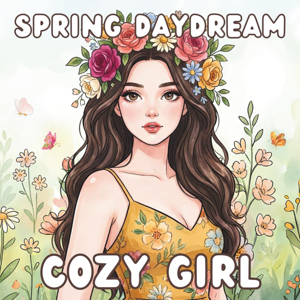Cozy Girl: Spring Daydream: A Cozy Girl Season Coloring Book for Teens and Adults (Cozy Girl Lifestyle Series)