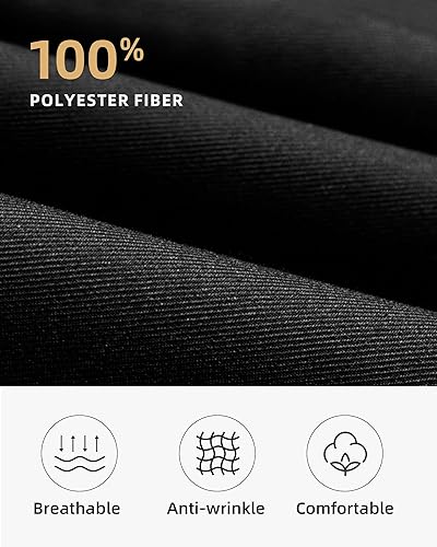 Miniatura 5 de Xeoxarel Waist Aprons with 4 Pockets, Unisex Waitress Waiter Server Apron for Women and Man Half Black 11.5''