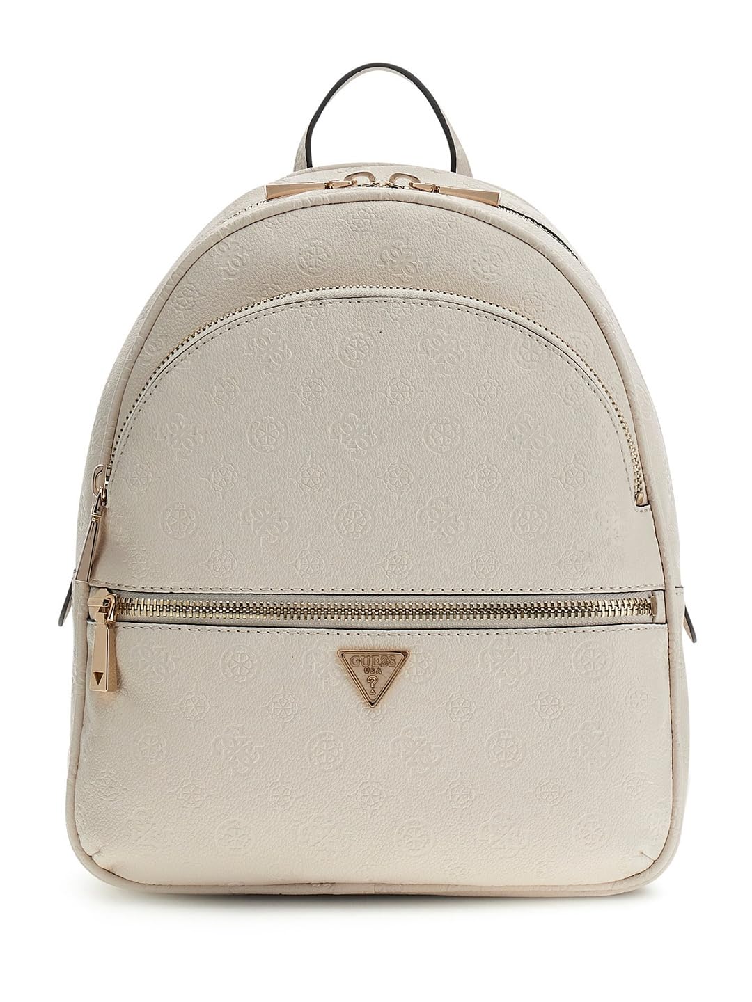 Guess Women's Beige Backpacks, One Size, Rucksack With Zip And Multiple Pockets