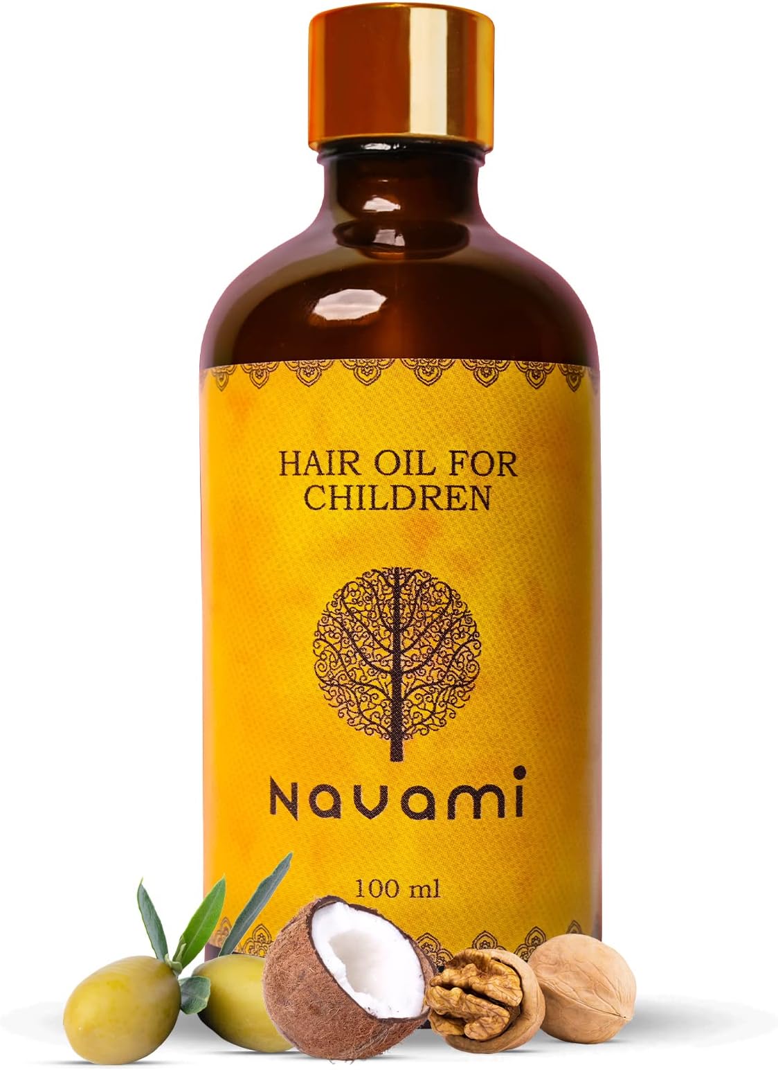 Navami Hair Oil for Children - 100 ml | 100% Natural Hair Massage Oil for Kids | Comes with a Dropper | Pure & Gentle | For Age: 2+ Years