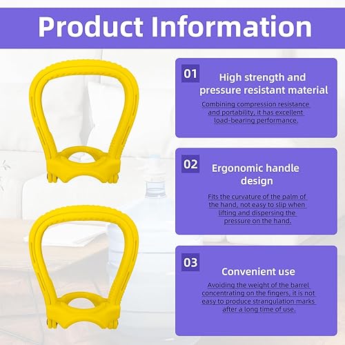 Miniatura 5 de Juego de 5 válvulas dispensadoras de agua, tapa de jarra de agua reutilizable con asa, grifo de plástico para botellas de 2.165 in sin rosca