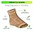 TechWare Pro Ankle Brace Compression Sleeve - Relieves Achilles Tendonitis, Joint Pain. Plantar Fasciitis Foot Sock with Arch Support Reduces Swelling & Heel Spur Pain. (Beige, S/M)