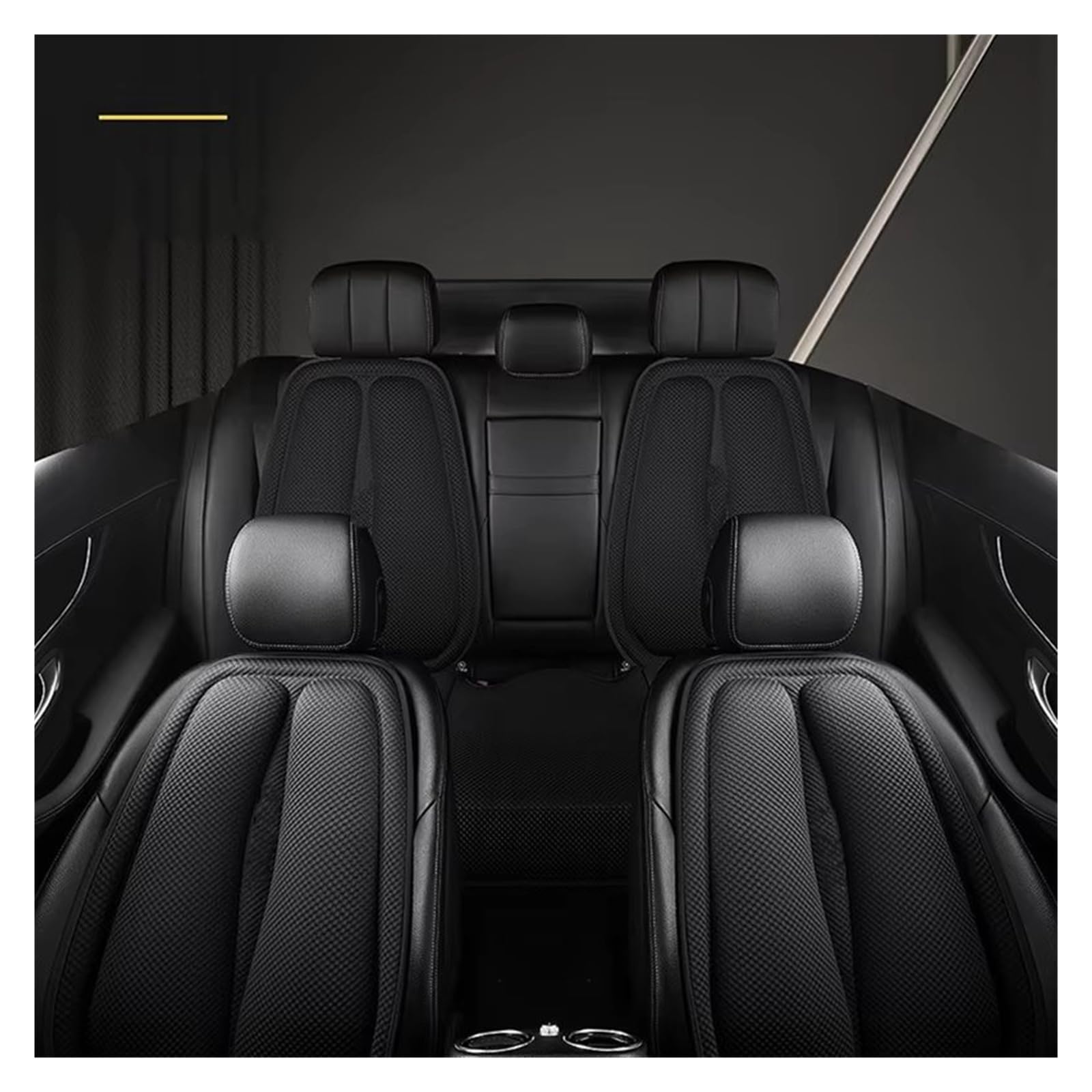 Funda Universal para Asiento De Coche, Juego Completo Cojín Transpirable, Grueso, Suave Y Antideslizante Protector Funda Asiento Coche