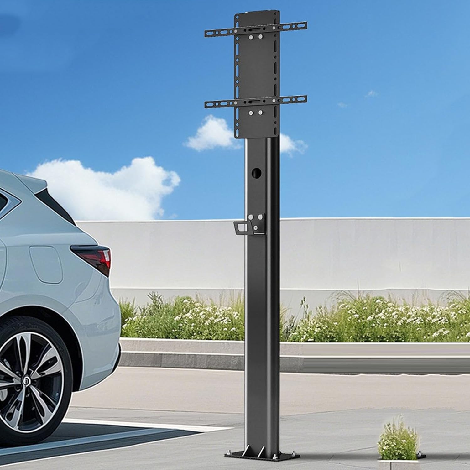 Słup Wsparcia Stacji Ładowania Ev,EV Ładowarka cokole Na każdą pogodę Nowa Energia ładowanie w pojeździe Dźwignia kolumny stosu EV Stojak Ładowania Filar ładowania,Postument Elektryczny Stos Pojazdu