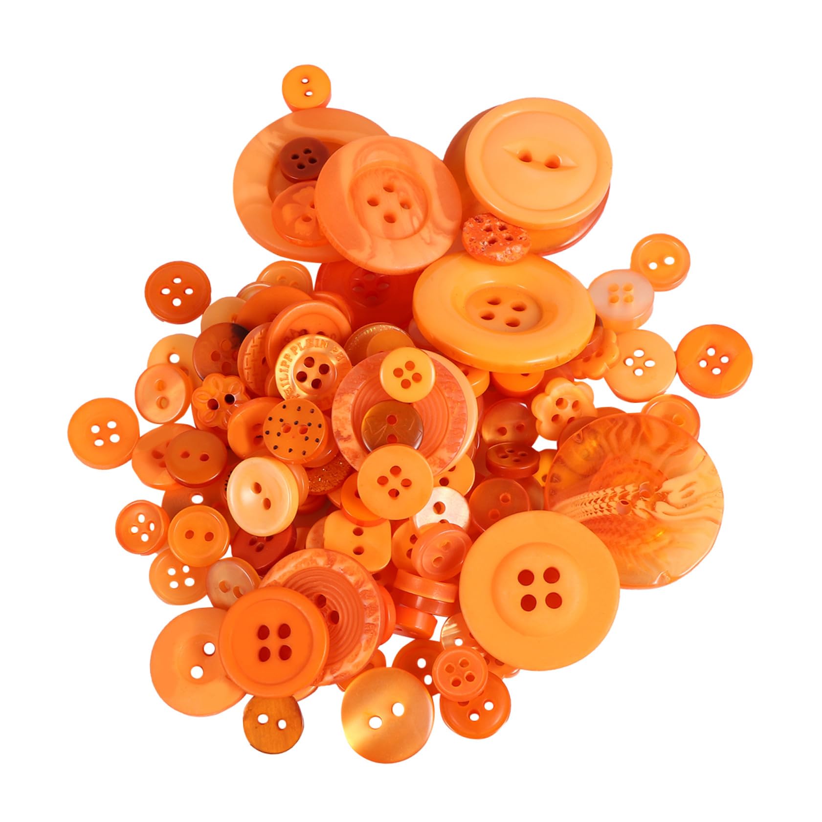 Bottoni in Resina Arancia per Cucito 7mm-35mm 1000 Pezzi