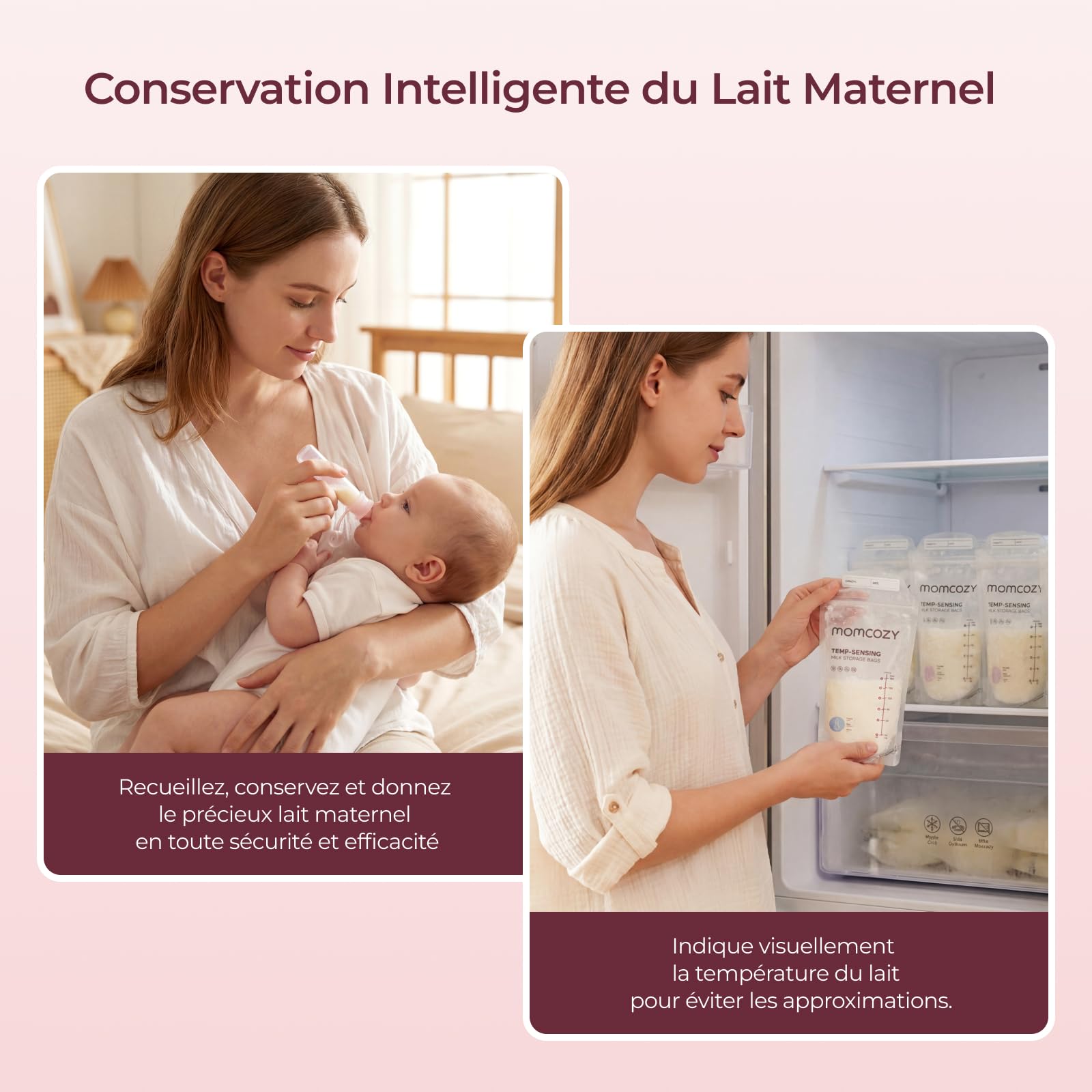Momcozy Kit Post-Partum 73 Pièces pour Jeune Maman, Essentiels Allaitement avec Sachets Lait Maternel, Coussinets d’Allaitement, Compresses Chaud/Froid, Crème Mamelons, Collecteurs Colostrum