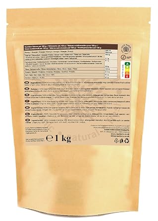 Raw Farm Raw Almond Seeds Whole 1kg 100% Natural Unroasted and Unsalted Rich in Protein and Fibre