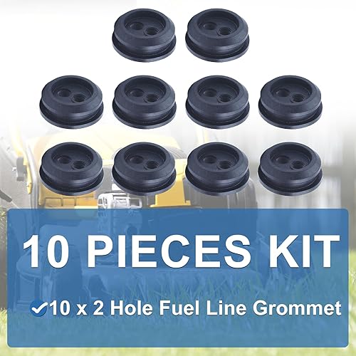 Miniatura 3 de AUMEL Kit de ojales para tanque de combustible de 2 agujeros, 10 piezas para Homelite 560878001 560878002 51944 51945 51954 51955 51974 51975