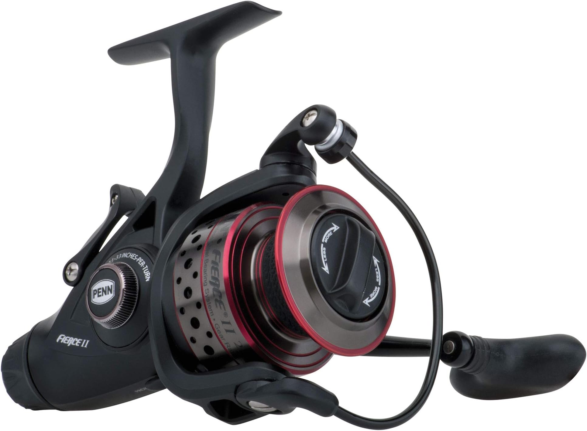 Penn FRCII2500LL Fierce II Live Liner Spinning Reel, Ambi, 4BB +