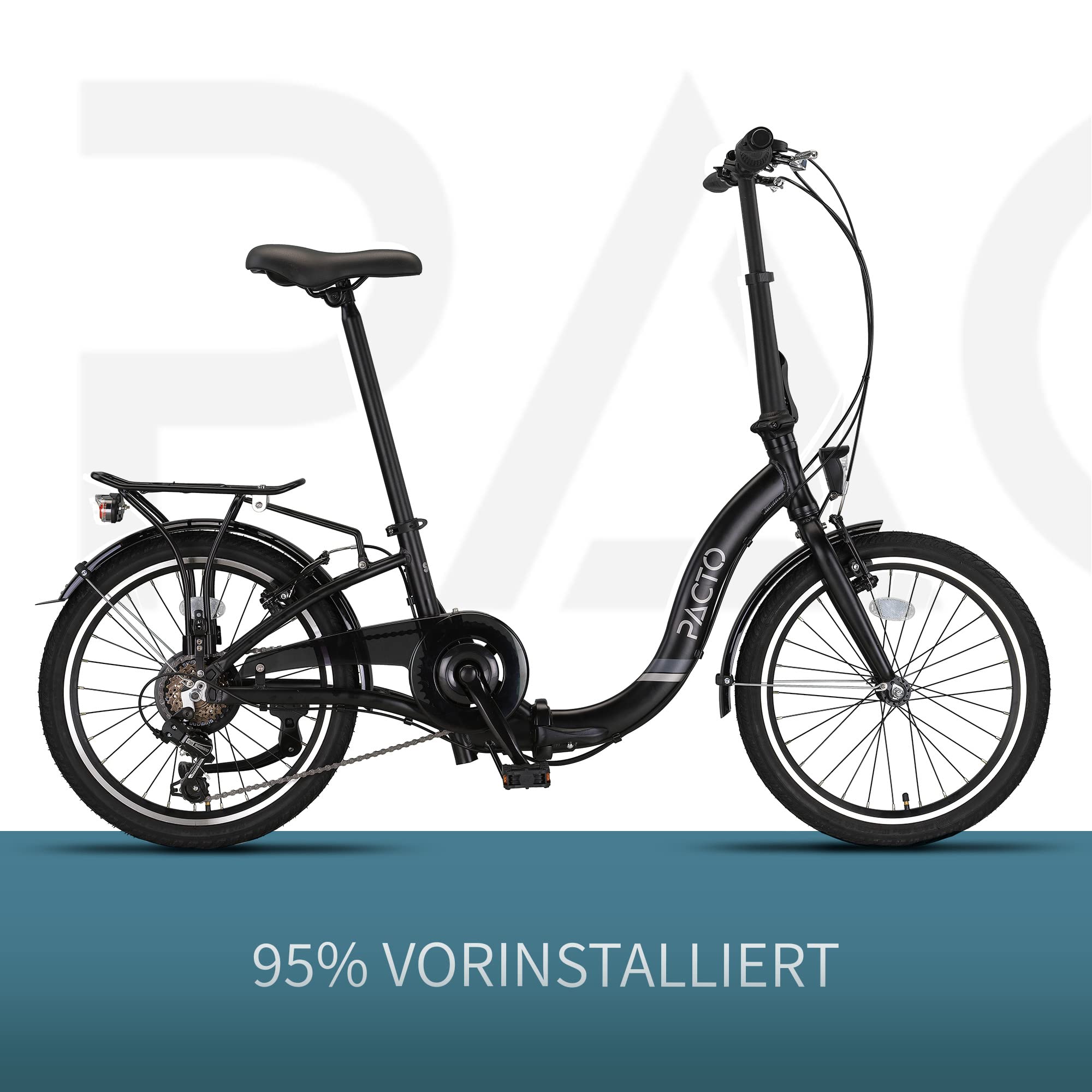 Vélo de ville GENERIQUE PACTO EIGHT vélo pliant cadre acier entrée