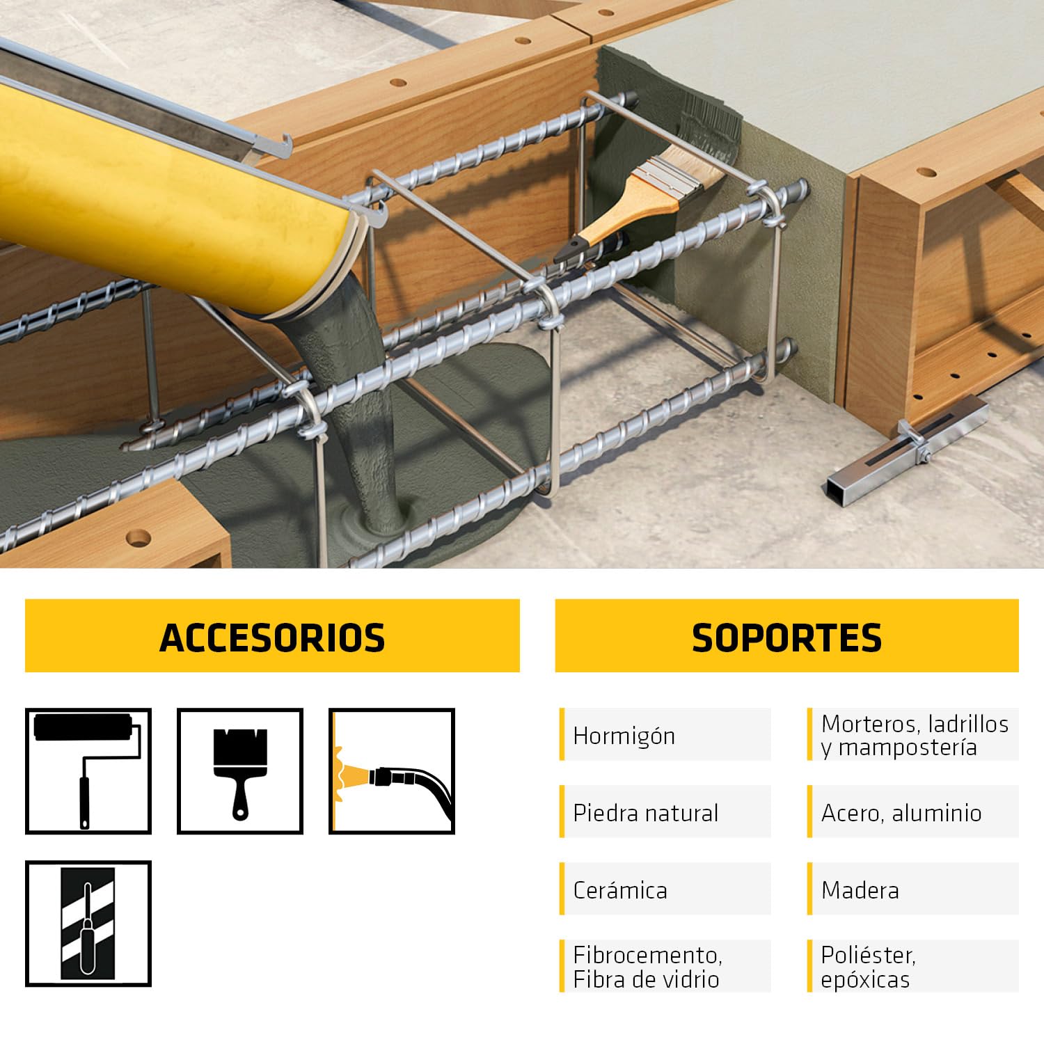 SIKA - Adhesivo Epoxi - Estructural y bicomponente - Sikadur-32+ gris - Construcción - Pegado, fijación y anclaje - Soportes secos o húmedos - 1 kg