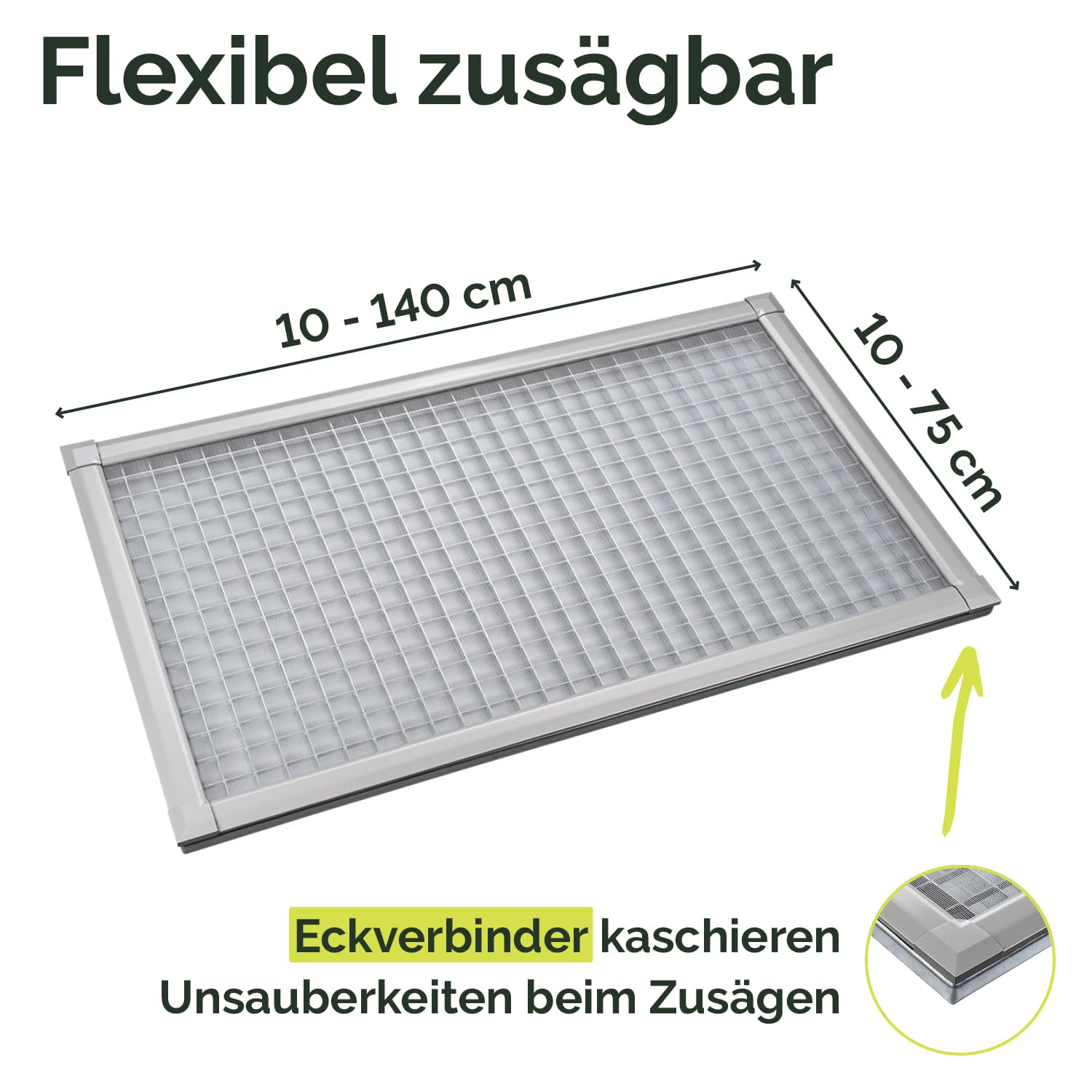 Nematek Lichtschachtabdeckung Pro XL - Premium Kellerschachtabdeckung in 75 x 140 cm - Lichtschachtabdeckung Edelstahl - cleanes Design für sauberen Lichtschacht