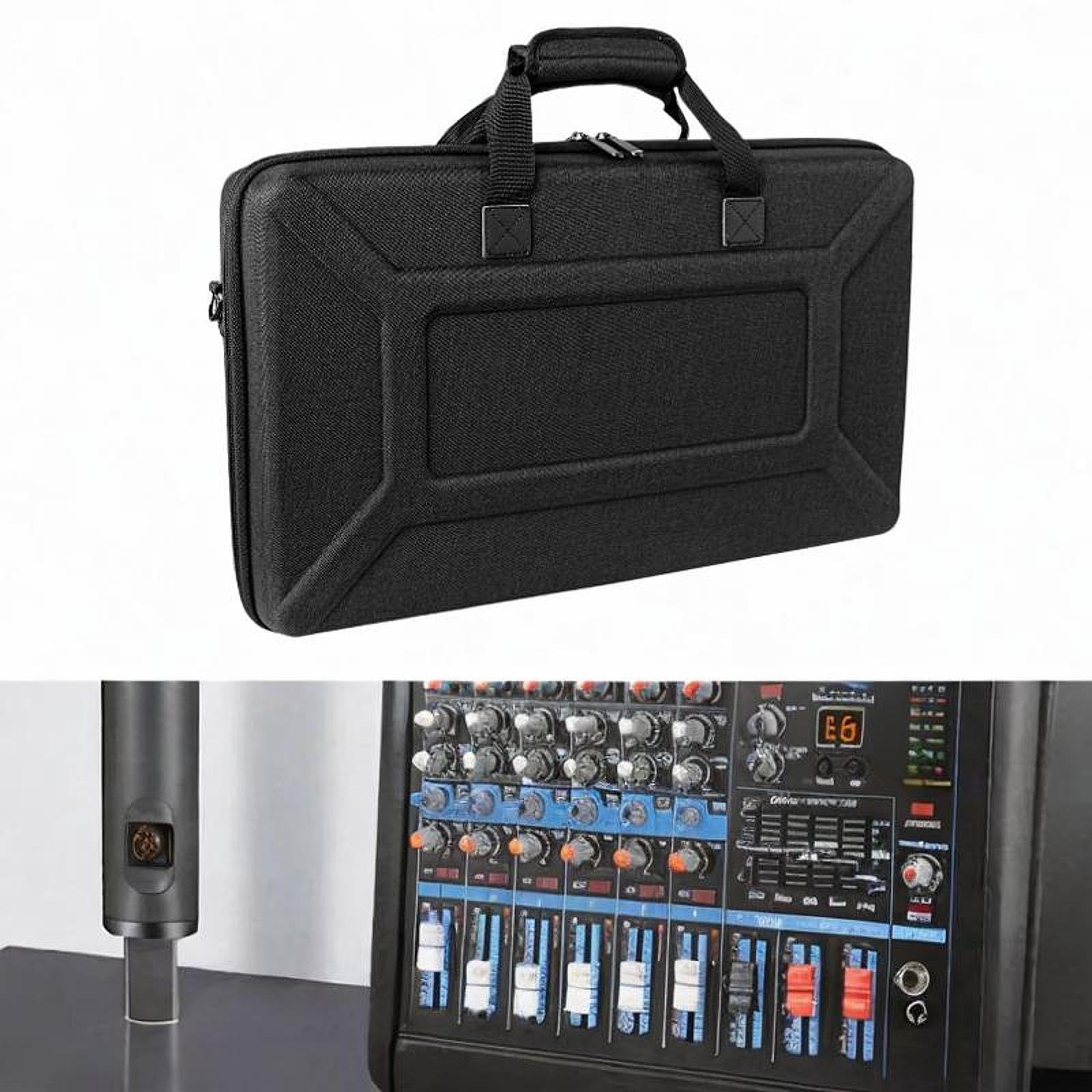Estuche para de Bolsa para de sonido Bolsa de almacenamiento ligera y acolchada con esponja para controlador de, Negro