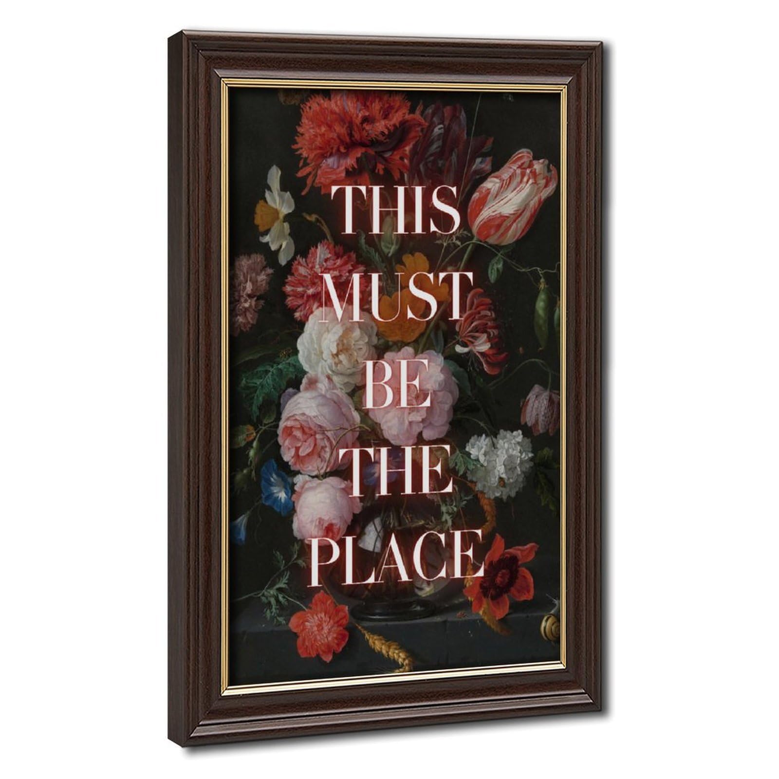 Pyberon Mokume Gane Frame-Style This Is Home Canvas Poster For Dorm Room Decor Gift