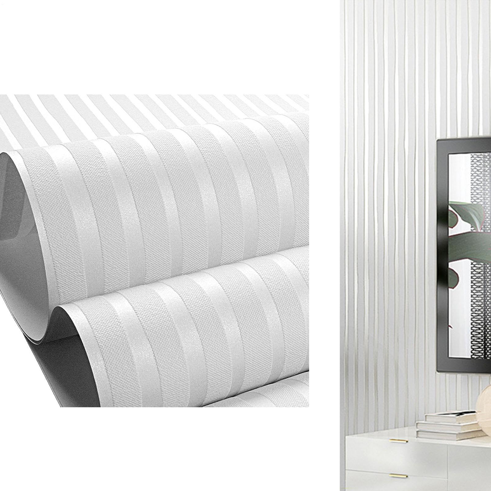 Papier peint décoratif à rayures pour meubles de chambre et placards